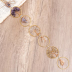 Tree of Life Sun Catcher for Couples - Gold & Purple Crystal Wind Chime for Shared Spaces & Relationship Blessings