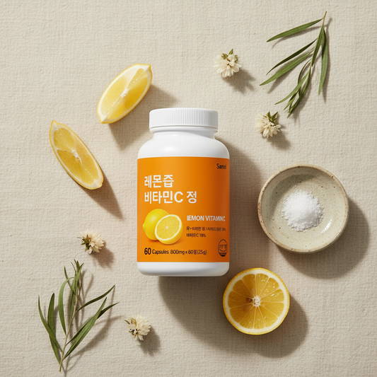 Lemon Vitamin C Probiotic Supplement - 22 Strains Daily Immunity Support - | The Couple Corner