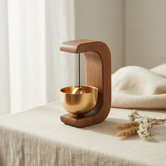 Magnetic Door Chime - Handcrafted Wood & Copper Bell for Welcoming Entryways - | The Couple Corner